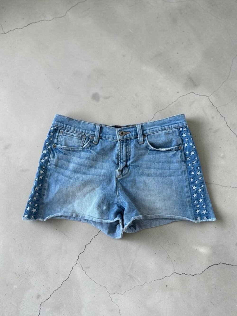 LUCKY BRAND Star Print Malibu Denim Shorts Size 2 / 26